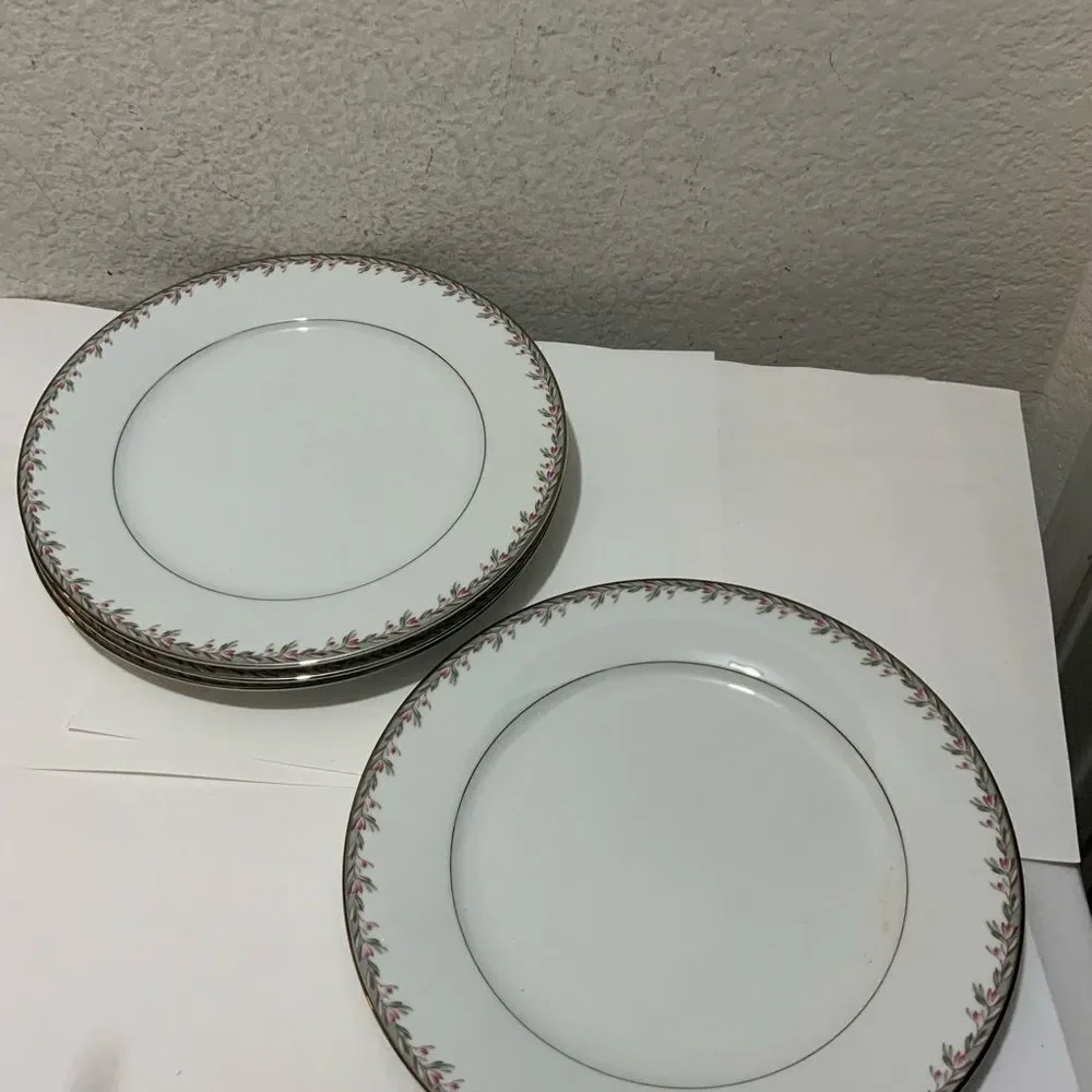 Vintage Noritake Petite #5507 Dinner Plates (4) 10-1/4